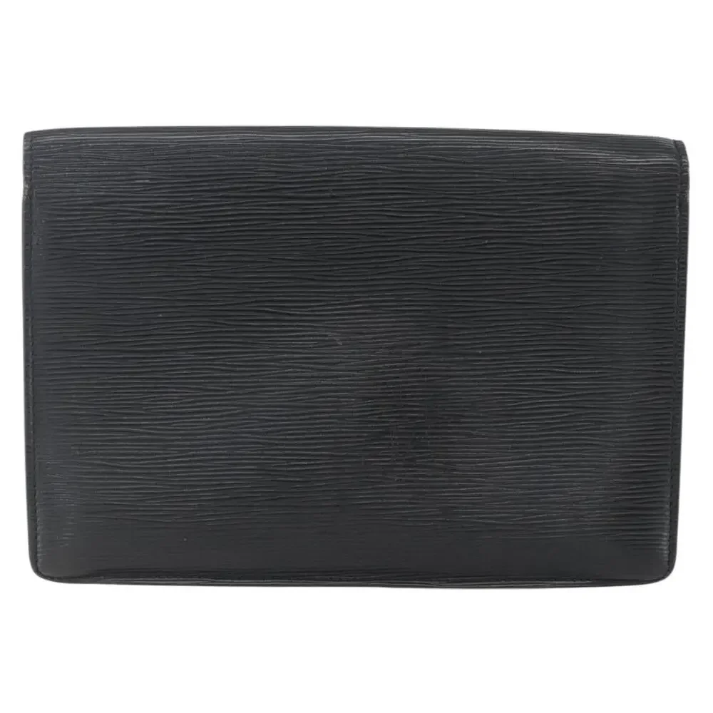 Louis Vuitton Epi Serie Dragonne Clutch Bag Black Noir
